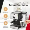 All-In-One Espresso Machine with Milk Frother 7-Piece Set - Maker Includes Grinder, Frothing Pitcher, Cups, Spoon and Tamper 4
