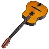 Django Acoustic Guitar 41 Inch Orange High Gloss Finish Jango Guitar Solid Spruce Wood Top 6 Strings 22F with Classic Head