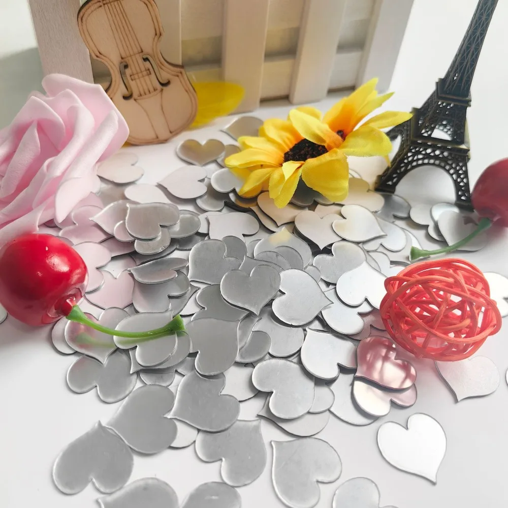 50 Stück Mini Quadratische 5cm/4cm Acryl-Spiegel-Aufkleber Selbstklebende Sticker für Wand Badezimmer DIY Heimdekoration Bastelarbeiten Dekorationen – Detail 9
