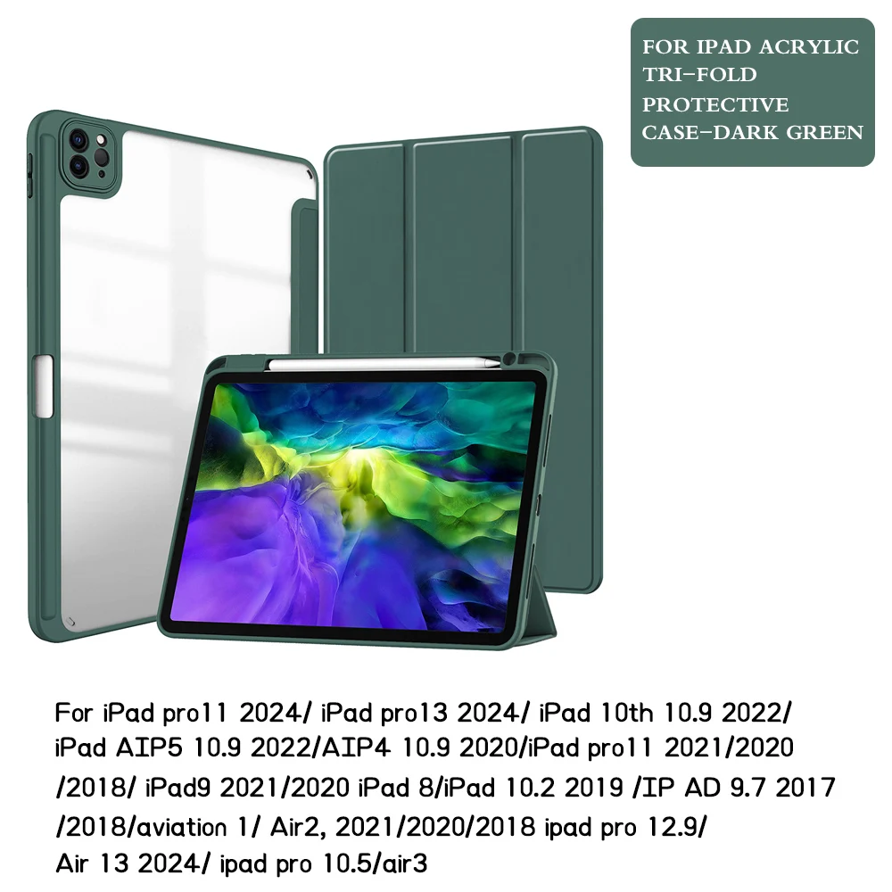 حافظة لجهاز iPad Pro 12.9 10.5 11 13 بوصة 11 2024...
