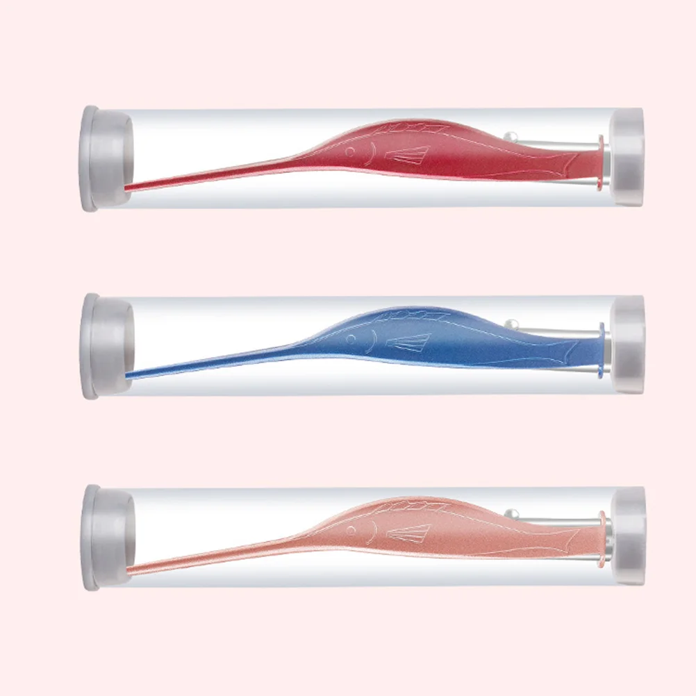 LED Ear Wax Pick Cleaner Remover Tool Ear Scoop Spoon Stainless Steel Wax Curette Ear Forcep for Kids Adults(Random Color) 4