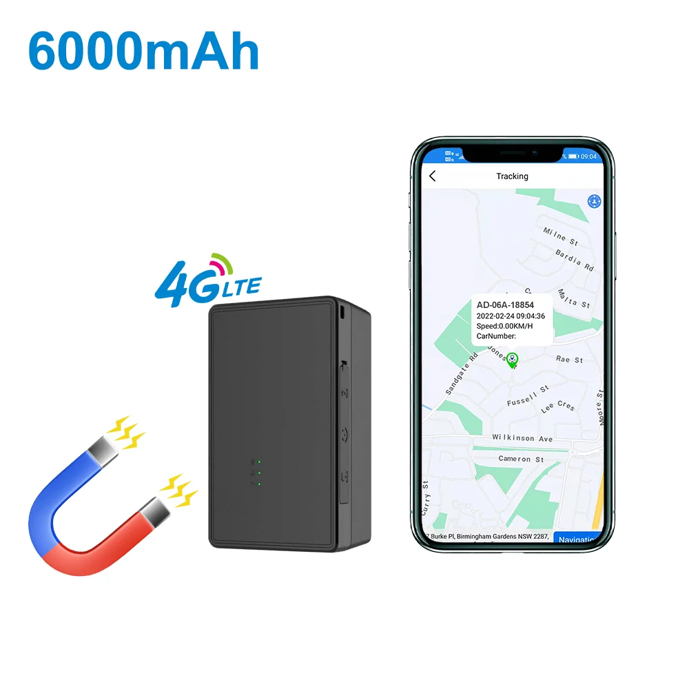 best truck gps GPS Car Tracker 6000mAh 4G gps Locator Voice Monitor Vehicle GPS Tracker Waterproof IP67 Magnets Drop Shock Alarm Free Web APP gps navigation for car