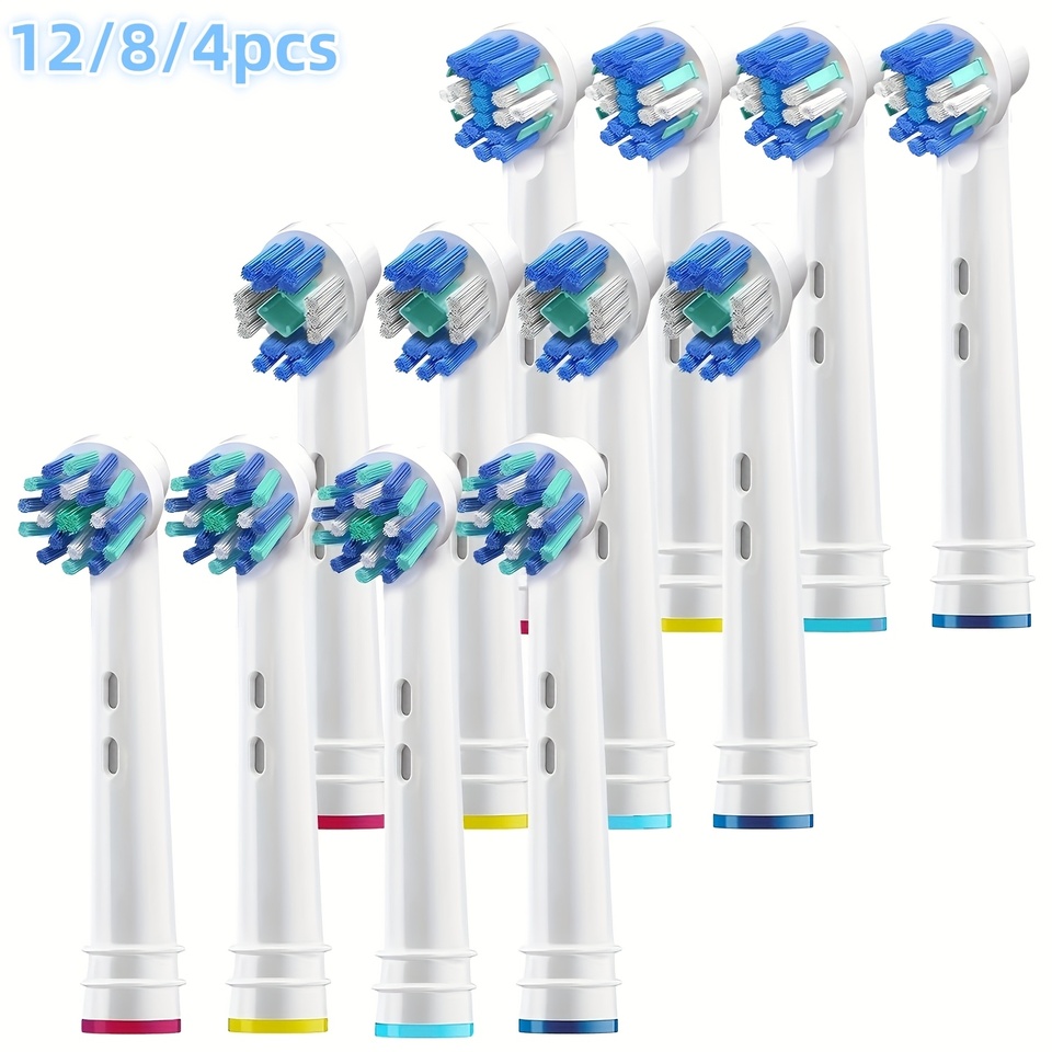 Replacement Toothbrush Heads Compatible with Oral-B, 4/8/12pcs  Electric Toothbrush Heads Brush Heads for Oral B Replacement Hea