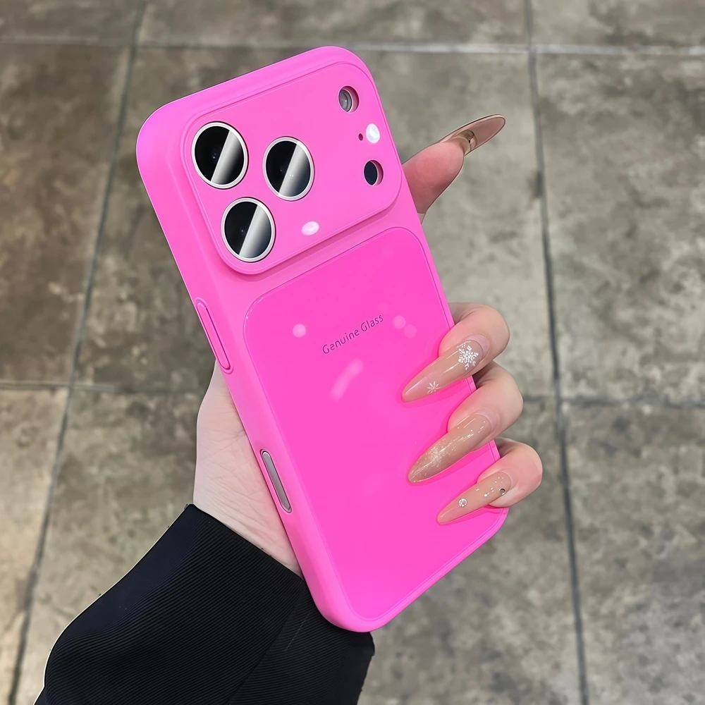 Echtes Glas Handyhülle Stoßfest Für Iphone Pro Max Plus_voghion.com