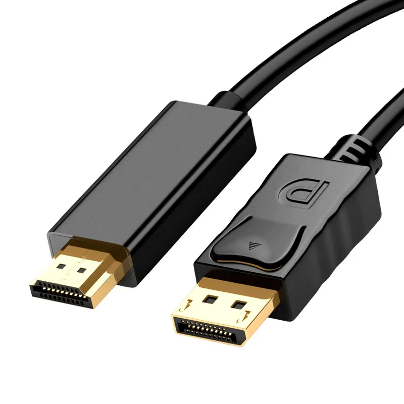250 개/몫 1.8M / 6FT 3M 10FT DisplayPort 디스플레이 포트 DP 남성 HDMI 호환 남성 M/M 케이블 어댑터 MacBook Air Dell