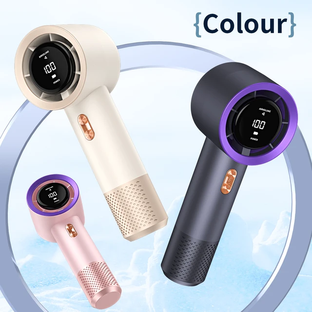 Mini climatiseur portable à ventilateur portatif à grande vitesse avec six ventilateurs et 199 niveaux de réglage infinie 1