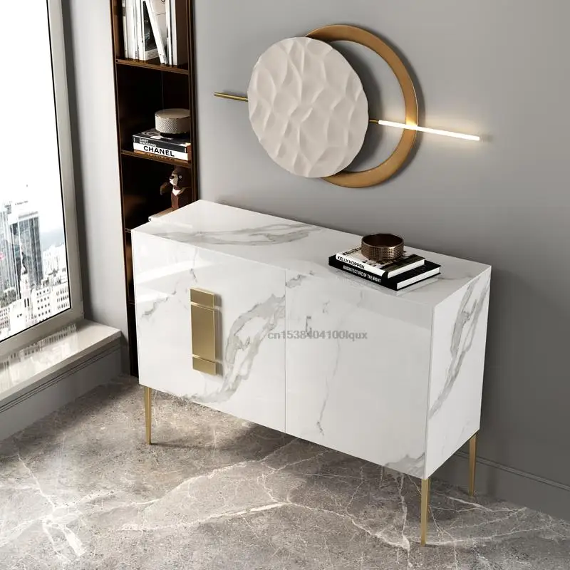Slate Sideboard Modern Minimalist Light Luxury Entry Porch Cabinet Dining Room Dressers Restaurant Locker Kitchen Furniture