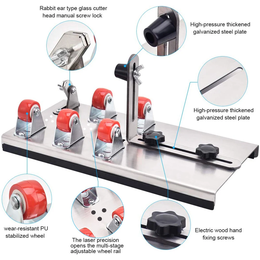 DIY Glass Bottle Cutter Adjustable Sizes Metal Glassbottle Cut Machine Crafting Wine Bottles Household Decorations Cutting Tool 2