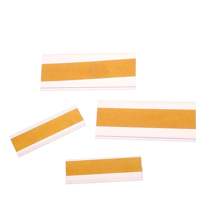 Price Tag Display Stand 50Pcs Self Adhesive Clear PVC