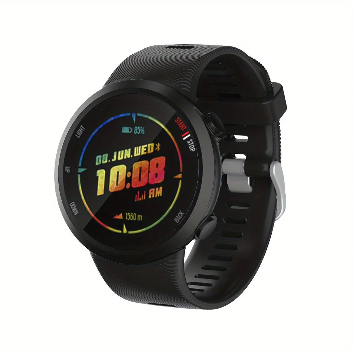 Premium 20mm Soft Silicone Watchband with Tool – Replacement Wristband Strap