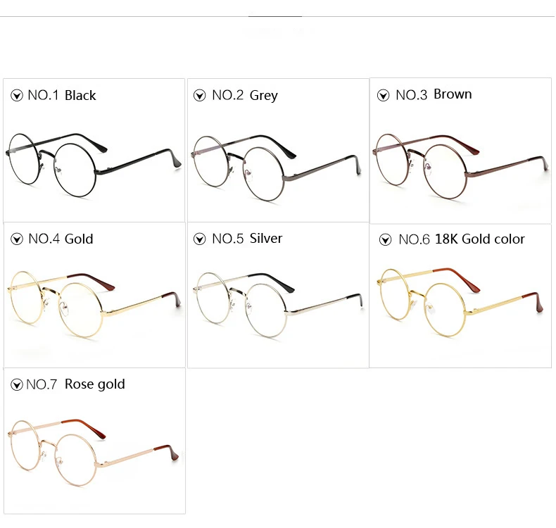 Runde Metall-Dekorationsbrille für Damen und Herren, Modische Niedliche Luxus-Brillen für Ausflüge und Camping, Blaulichtfilter-Brille – Detail 5