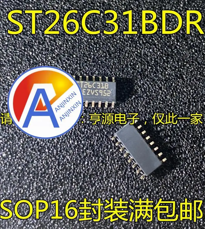 10pcs 100% 새로운 ST26C31 ST26C31BDR ST26C31B SOP16 인터페이스 드라이버