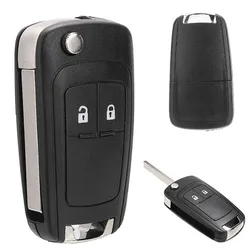 1PC 2Button Replace Key Remote Case Shell Fob Black For Chevrolet For Cruze 10-13 Orlando 65*35*18MM Car Lock System