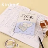 Kinbor A5 2023 Time Plan Planner Timeline Planner Book 112 Sheets Soft PU Leather Pure Color Monthly Weekly Agenda A5 Scheduler 5