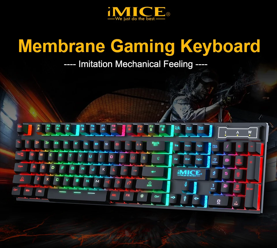 Gamer Keyboard And Mouse PC Gaming Keyboard RGB Backlit Keyboard Rubber Keycaps Wired Russian Keyboard Mouse