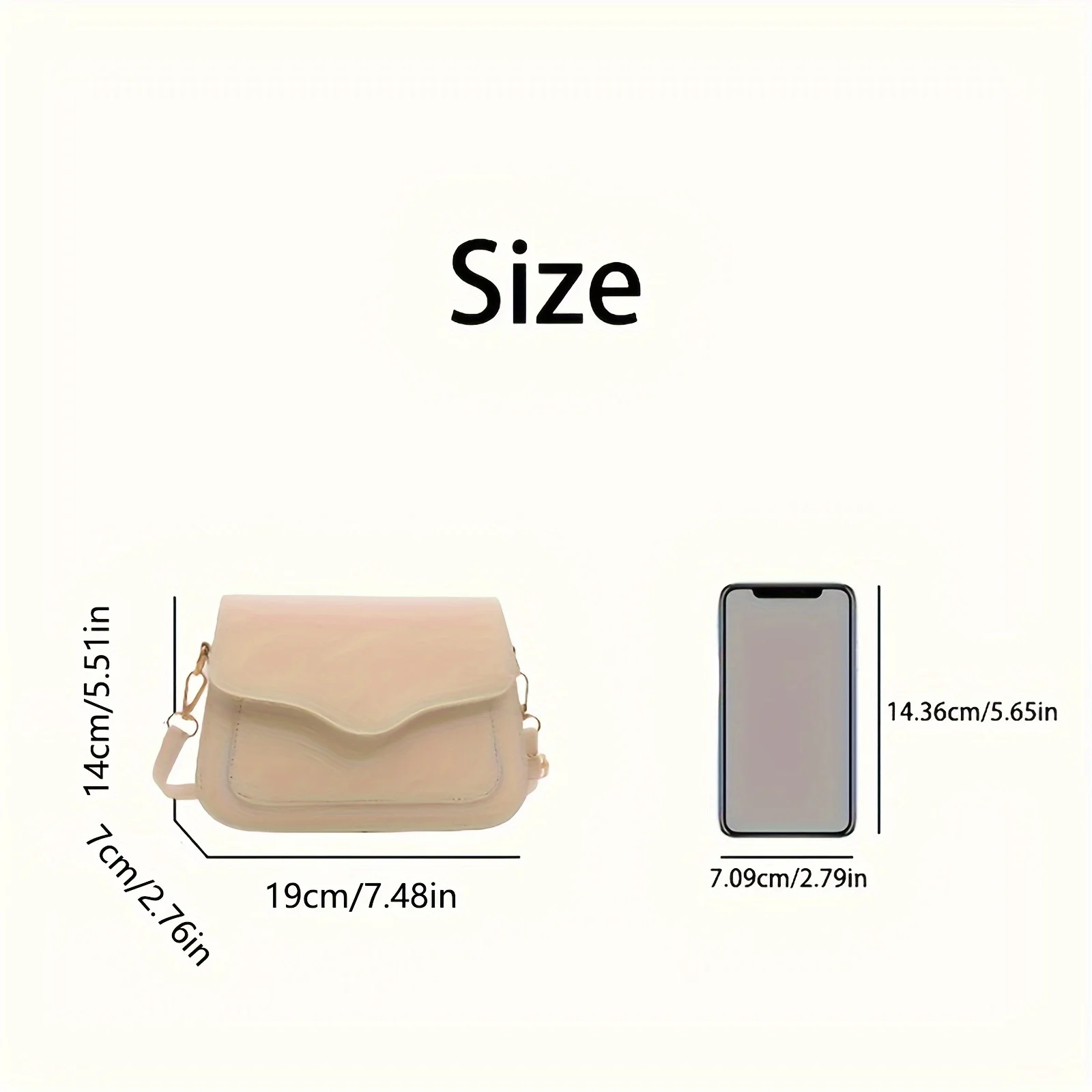 Schicke Damen-Minitasche mit quadratischem Sattel, einfarbig, Kunstleder, Schulter-Crossbody-Tasche, Schnallenverschluss, vielseitige kleine quadratische Tasche – Detail 2
