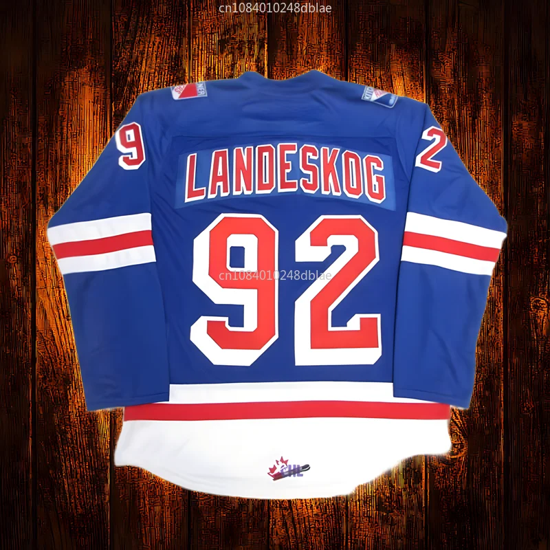 Vintage Kitchener Rangers 92 Gabe Landeskog Embroidery Stitched Hockey Jersey Youth Kids Adult Any Size And name 64