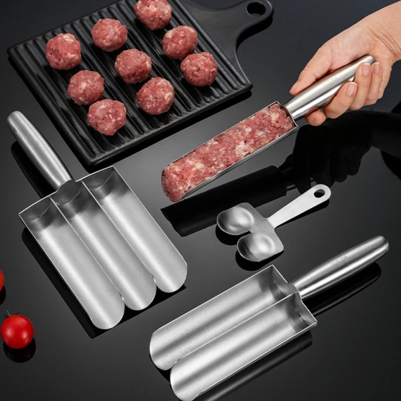 Meatball Scoop Maker 304 Stainless Steel For Fish Beef Rice Ball Dumplings DIY Kitchen Tools