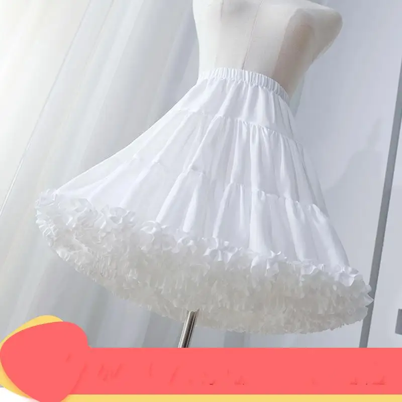

Women's Tutu Petticoat Soft Puffy Tutu Skirt High Elastic Waist Short Ballet Dance Skirt Layered Cosplay Underskirt