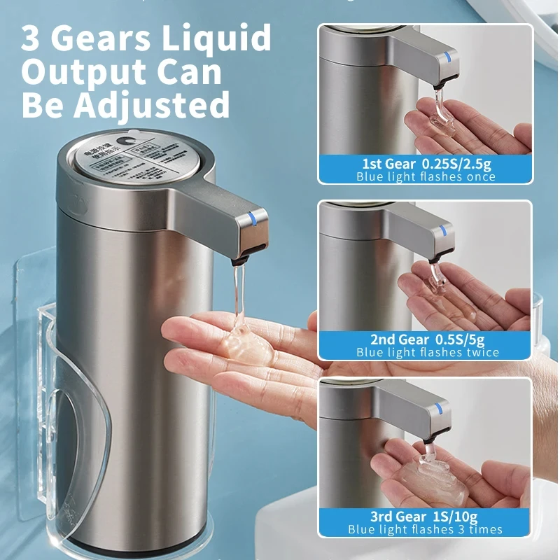 Kitchen Soap Dispenser 304 Stainless Steel Automatic Sensor
