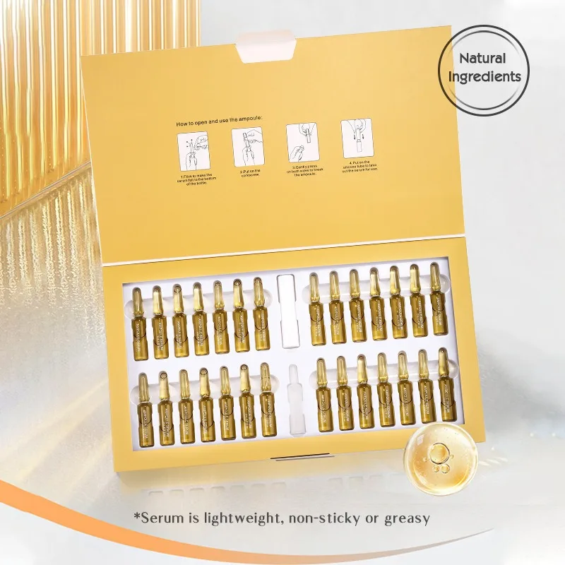 20% Vitamin C Ampoule Serum Set  Moisturising Whitening Wrinkle Reducing Anti-Ageing Serum Face Beauty Skin Care