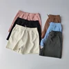 Women's 3-Inch Modal Yoga Shorts, High Waist Workout Shorts with Adjustable Drawstring, Soft Washed for Running