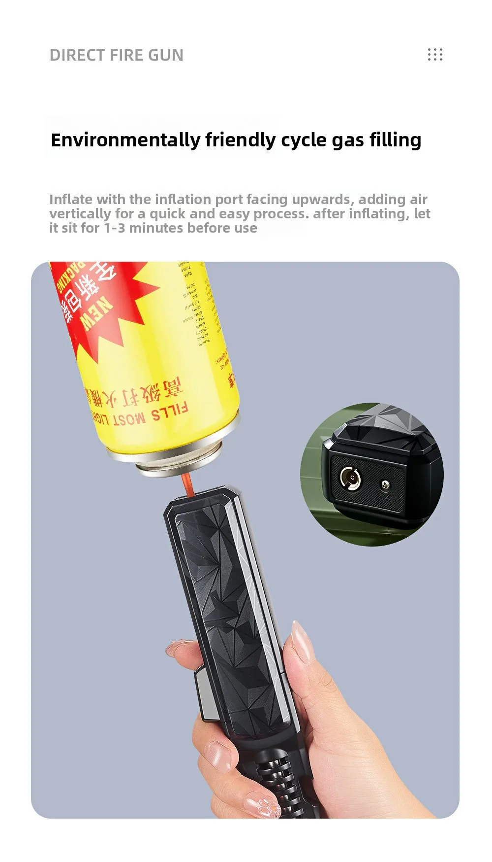 JOBON 1300 ° Large Flame Spray Gun Lighter Windproof Direct Spray Flame Outdoor Kitchen Cigar with Bottle Opener Lighter S75b32bf43f1c4f0790a208536953b333f