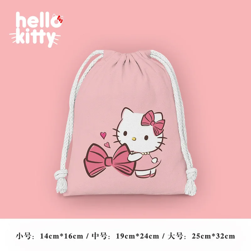 SanrioAnimeHelloKittyPocketDrawstringCartoonSmallClothBagCute
