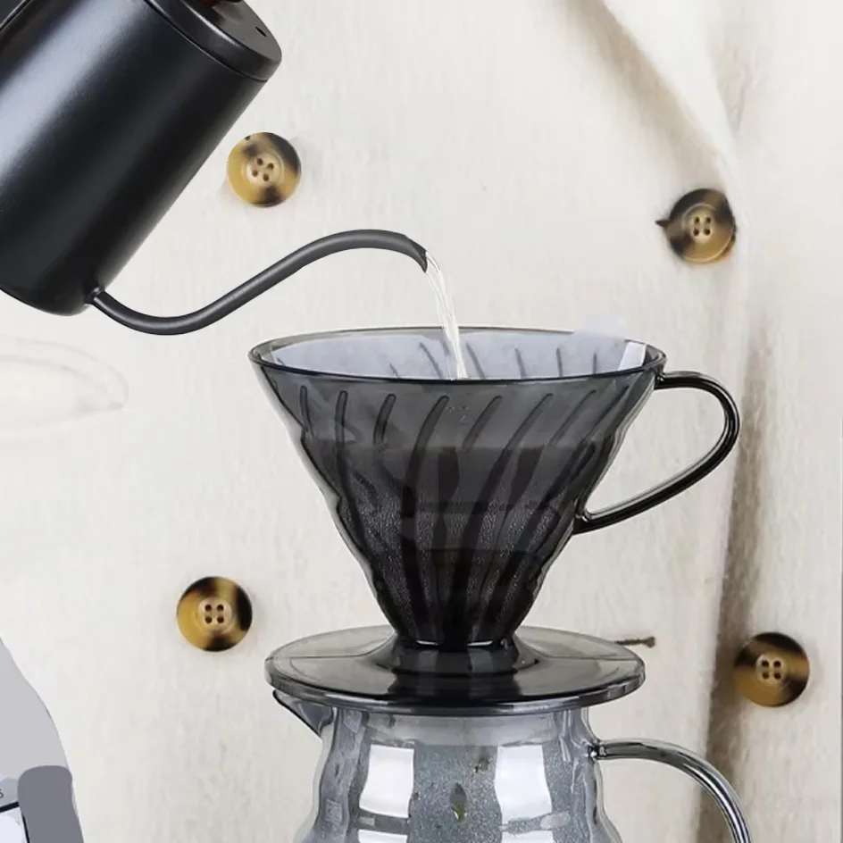 مرشحات القهوة 60 البلاستيك على شكل حرف V صب فوق كو...