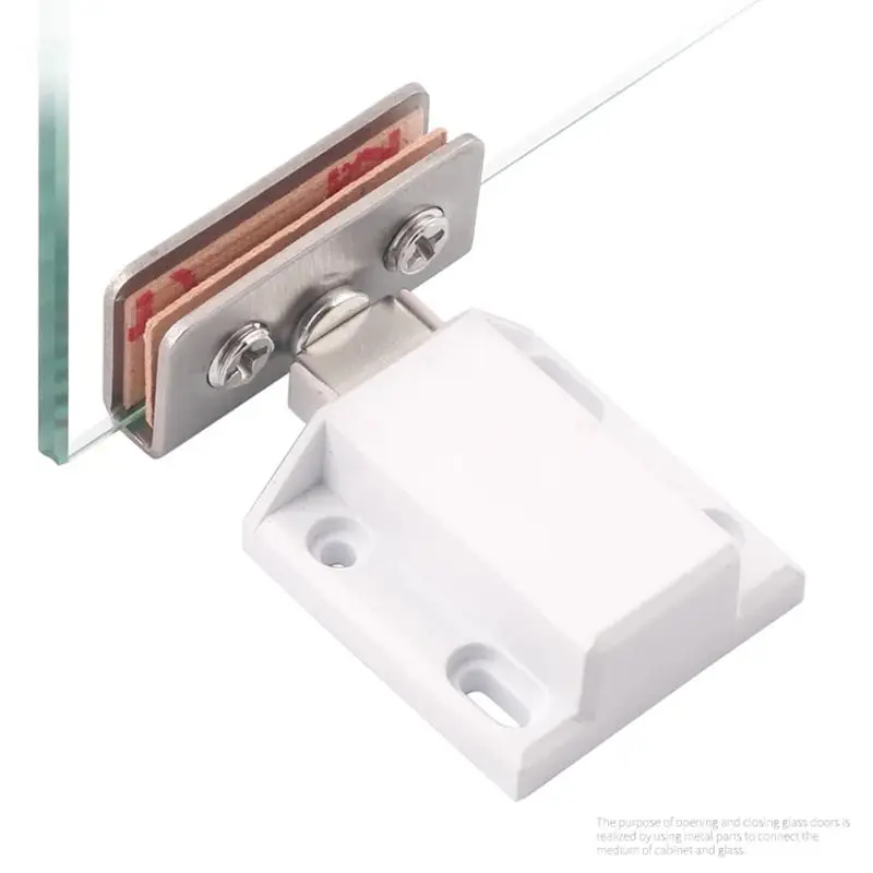 Magnetic Cabinet Catches Stainless Steel Magnetic Closer Glass Hinges Cabinet Catches Furniture Hardware Kitchen Wine Cupboard Latch Door Suction Hinges