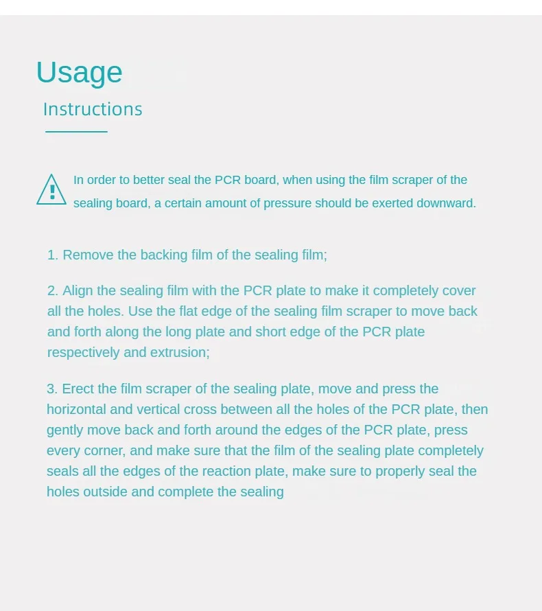 PCR film scraper