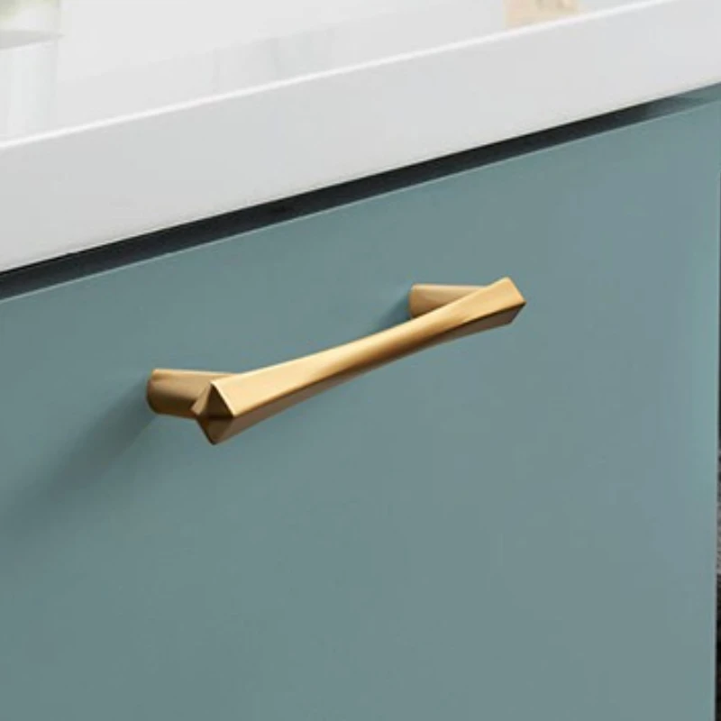 خزانة ذهبية تسحب خزانة ملابس من سبائك الزنك/مقابض...