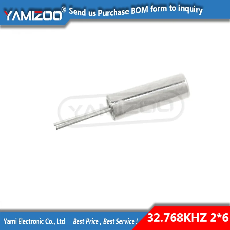20pcs 2*6 32.768KHz Error 20ppm 32.768K 12.5pF Cylinder Quartz Resonator