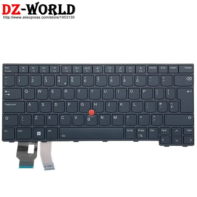 Teclado Retroiluminado para Lenovo Thinkpad T14 P14s L14 Gen g3 g4 Laptop Japonês fr Eua Reino Unido Inglês dk Dinamarquês jp 5n21d68058 - Imagem 4