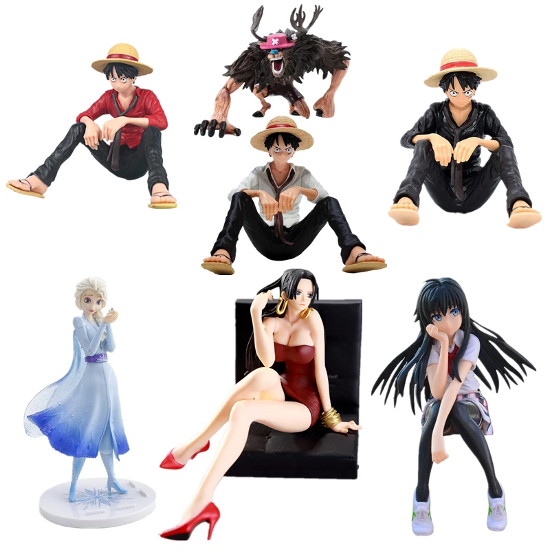 One Piece Anime Characters Luffy, Chopper, Hancock, Snake Princess, Pvc  Comic Action Figure Car Ornament Model Toy Birthday Gift - Action Figures -  AliExpress