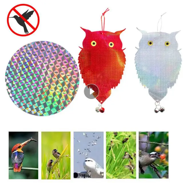 Bagoly Madár Visszataszító Vezérlő Ijesztő Eszköz Lézervisszaverő Hamis Ijesztések Galambok Kártevőirtó Hordozható Kerti Kellékek