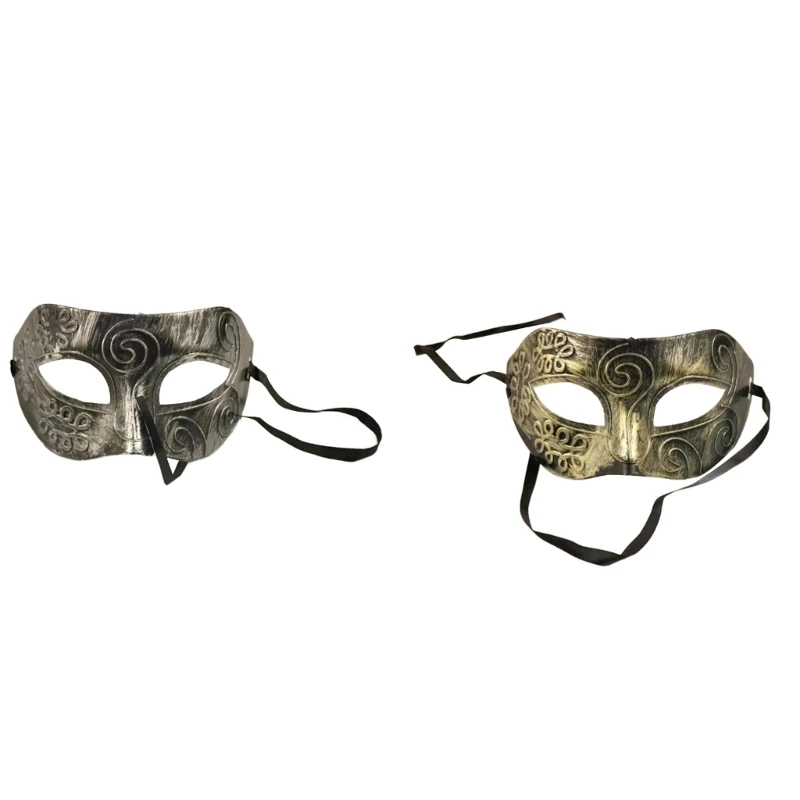 

Men Masquerade Mask Venetian Mask Half Face Mask Antique Prince Mask Halloween Party Mask Mardi-Gras Mask for Carnivals