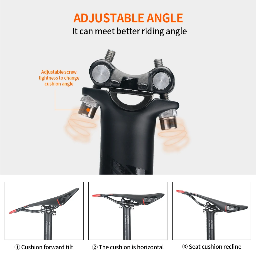 TOSEEK ZF-One Carbon bike seat post 27.2/30.8/31.6mm Matte Black MTB/Road Bike Length 280mm Seat Tube Bicycle Parts