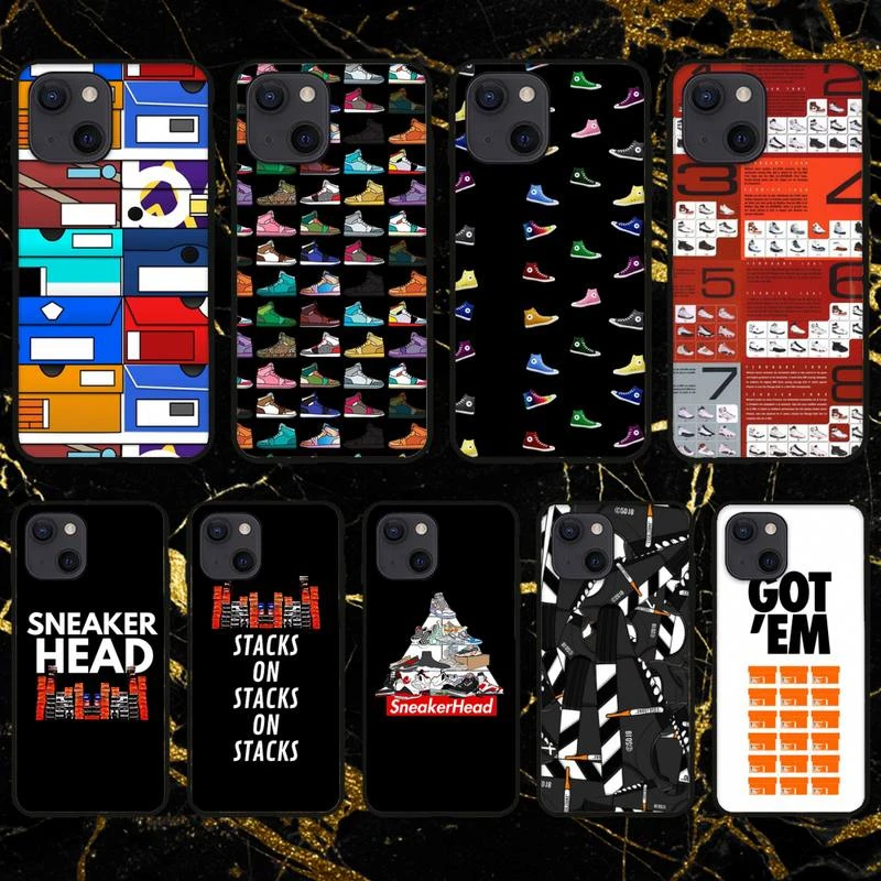 Sneaker Head Phone Case For iPhone 11 12 Mini 13 Pro XS Max X 8 7 6s Plus 5 SE XR Shell iphone 12 pro max cover