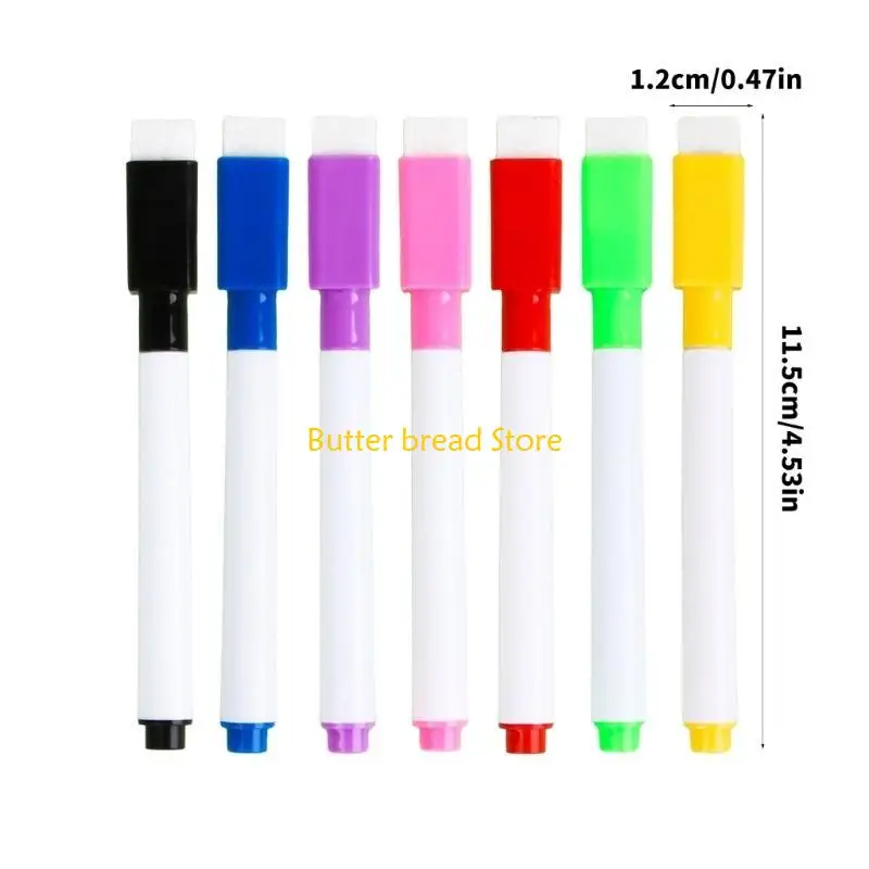 W89C 20 Pcs 화이트보드 마커 지우기 마커 학교용 빠른 건조 화이트보드 펜