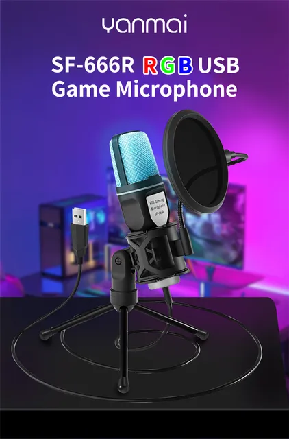 Kit de Microphone pour Enregistrement en Studio sur PC YANMAI - Dealy