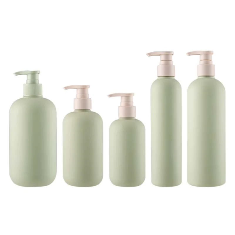 

200 мл 250 мл высококачественные бутылки для лосьона авокадо зеленого цвета пустая круглая бутылка с насосом