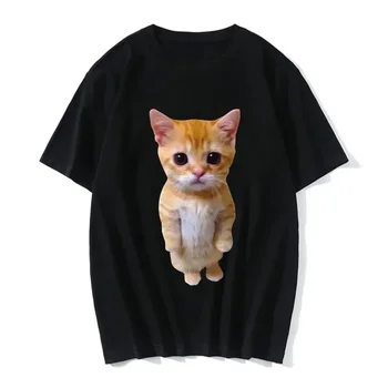 Funny Cat 3D Print Women Casual Oversized T-Shirt Women Men Harajuku T Shirts Girl Boy Casual Fashion Clothes 1