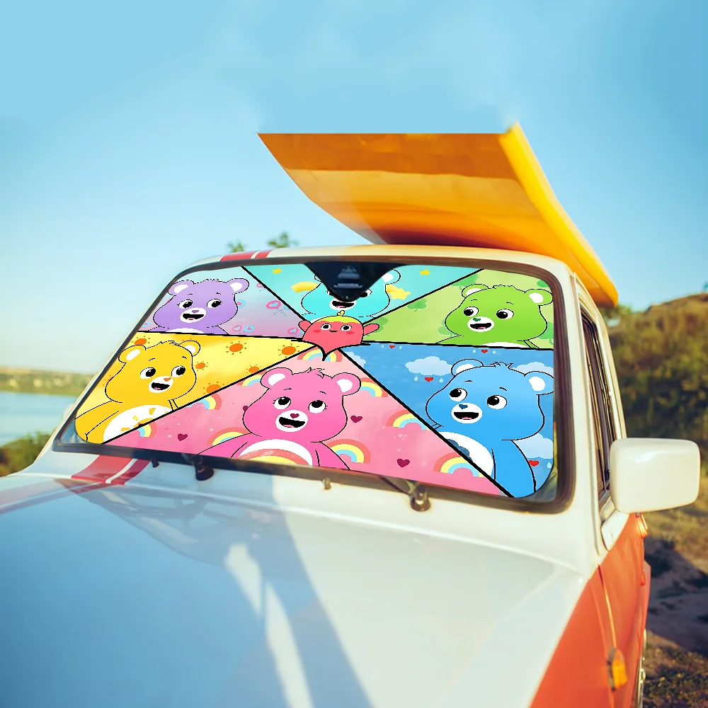 Cute Care B-Bears Anti-Scratch Windschutzscheibe Sonnenschutz Autofenster Windschutzscheibenabdeckung Sonnenschutz Auto Sonnenblende Autoabdeckungen Auto Solar – Detail 11
