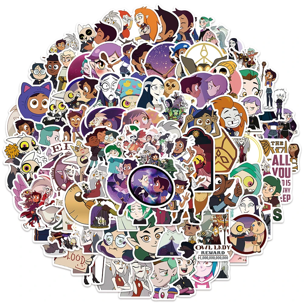 

10/30/50/100pcs Disney Cartoon Anime The Owl House Graffiti Stickers Laptop Luggage Skateboard Phone Car Sticker Decal Kid Toy