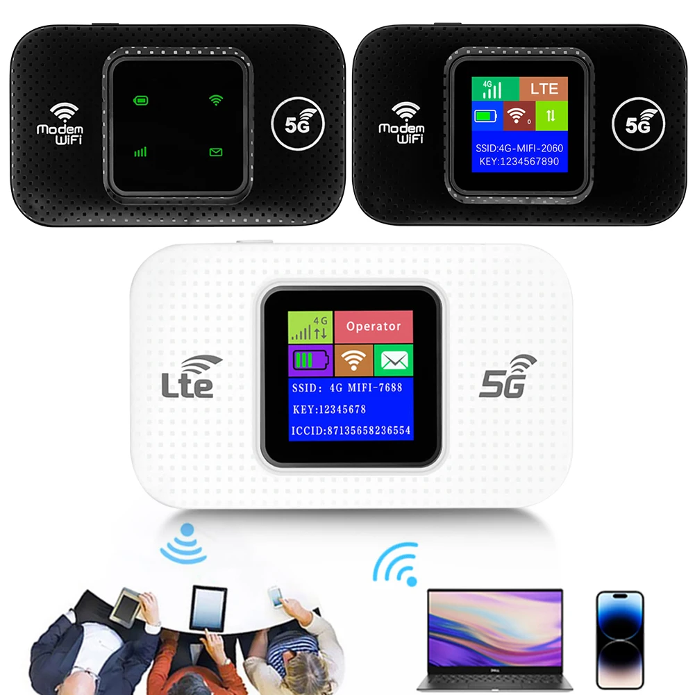 4G/5G Mobile WIFI Router 150Mbps 4G LTE Wireless Router 3000mA Portable Pocket MiFi Modem Mobile Wifi Hotspot with Sim Card Slot mobile wifi router