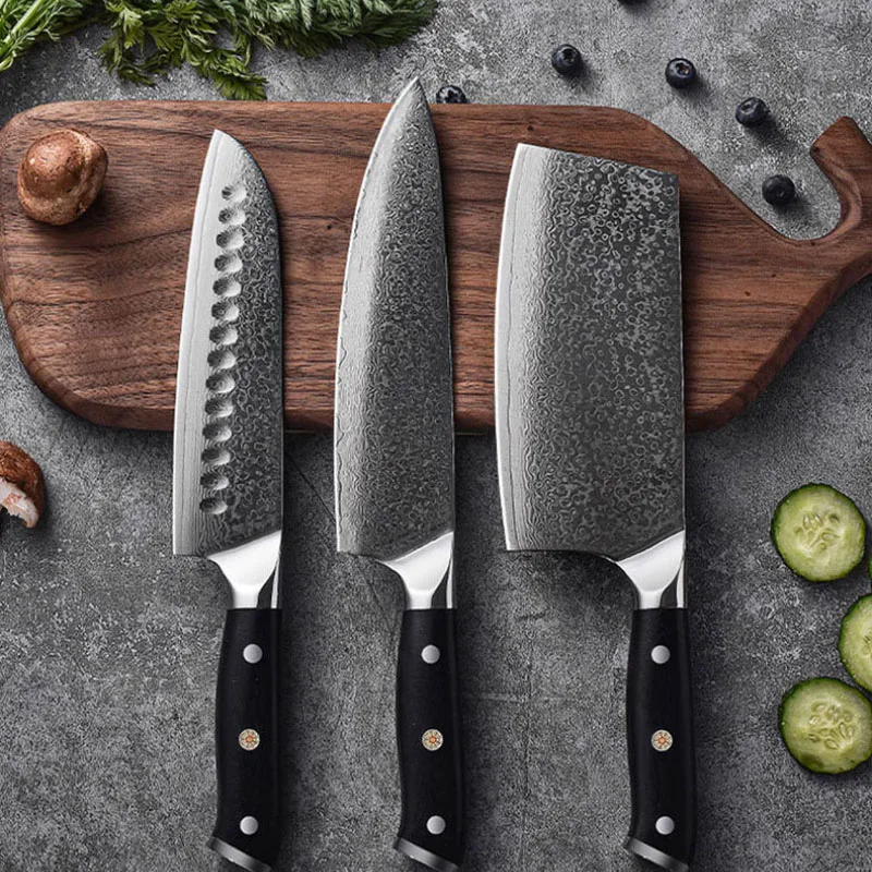 Razor-sharp Genuine Pro Damask Kitchen Knife Set