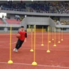 Training Marker Football Sign Pole Agility Marker Drop Resistant Obstacle Bar for Basketball Soccer Training Sports Outdoor 3