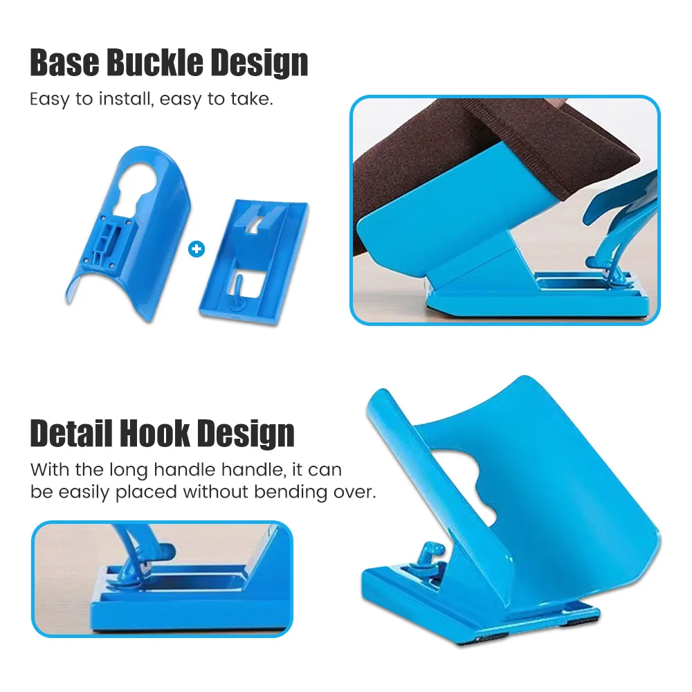 Wear Socks Aid Device Slider Easy Put on Sock Aid Kit Shoe Horn Device No Bending Stretching Sock Supports Braces Tool
