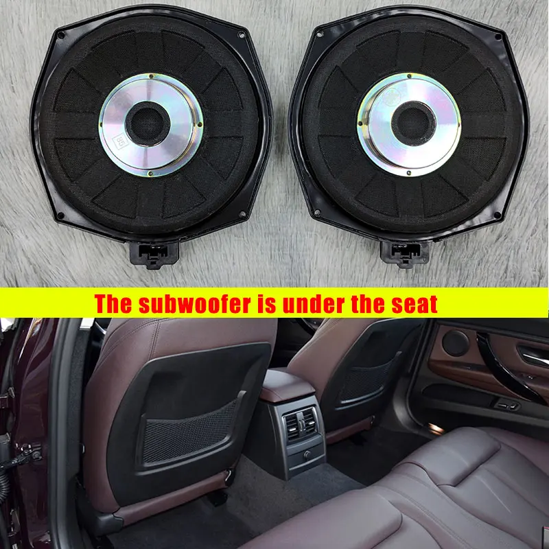 BMW 3 시리즈 F30 F32 F33 F34 F36 용 경적 도어 스피커 시트 서브우퍼 플러그 앤 플레이 DSP 앰프 음악 경적 베이스 트위터 키트